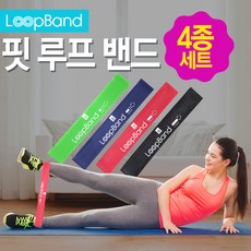 Fit 핏 루프밴드 4종세트 풀업밴드 세라밴드, 핏루프밴드 4종세트, 1개