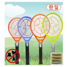 한일 전기모기채 전기파리채, 1개, 그린