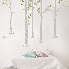 자작나무숲벽지