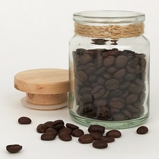 [MIR] 유리병_허브원형(나무)코르크150ml, 1개, 150ml