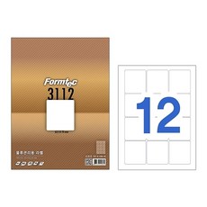 에스제이 폼텍 바코드용라벨 LS-3112, 14 LS-3112 (12칸)