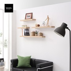 철물코리아 일자 무지주 벽선반, 45T무지주선반 대790(블랙)