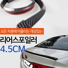 리어스포일러 - 카본블랙_4.5CM 루프스포일러