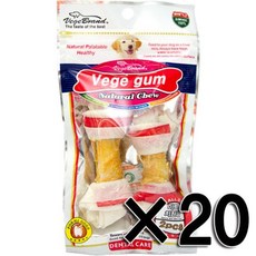 베게브랜드 애견껌 2p, 미트치킨맛, 20팩