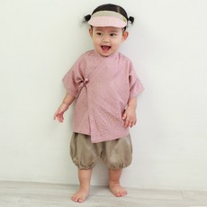 아기반팔한복