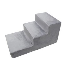 8DECO 강아지계단 애견계단 펫스텝 모음 1단2단3단4단 (커버+솜포함) ce4 아이보리 방수 1개 상품 이미지