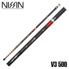 니신-제로섬 기 V3 뜰채500/일본제 카본바다뜰채 낚시, V3-500 [538150]