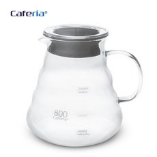 카페리아 내열유리 웨이브 커피서버 800ml, 1개