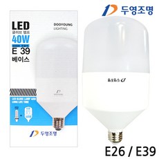 필립스 외 LED전구 PAR30 LED볼전구 촛대구 에디슨 모음, A_34 두영 LED전구40W(글로브형) E26 주광색, 1개