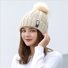 크리에잇투 기모 방울 BB비니 털모자