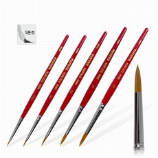 PARTSCANNER 바바라 세필 미니골든 SET 5본조/바바라/수채화용품/화방용품/수채화붓/붓/세필붓/수입붓, 세필붓