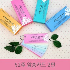 카리스디자인 52주 시냇가에 심은 나무/말씀카드, 2편 핑크