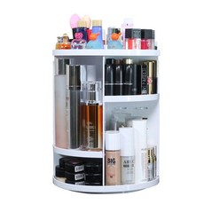 이지홀 화장품정리대 360도 회전시스템 흰색,
