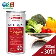 그린비아 마일드케어 구수한맛 30캔 영양보충식 환자식, 200ml, 60캔