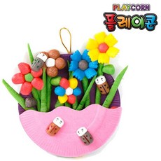 플레이콘만들기꽃걸이