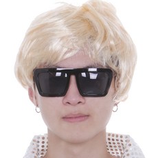 남자백금발가발