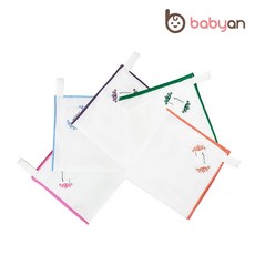 [베이비앙] 국내산 무형광 천기저귀&가제손수건&40수 아기목욕타올(오후5시이전 주문건 다음날도착), 14_순면 어린이집 가제손수건 그린, 1개