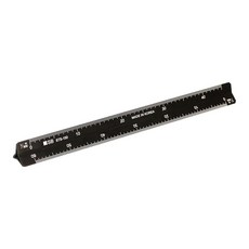 SB 알루미늄 삼각 스케일 자 15cm, 블랙, 1개