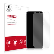 스코코 삼성 갤럭시 S9 플러스 케이스핏 풀커버 리얼핏 액정보호필름 (2매), 1개