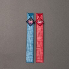 고급 모시 컬러 수저 젓가락집, 랜덤발송, 1개