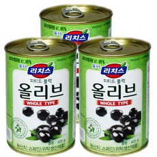 동서 DH003)리치스 올리브 홀 405g, 3개