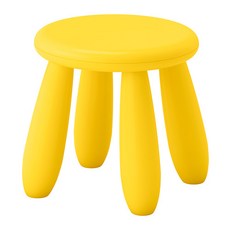 이케아 MAMMUT Stool 어린이스툴의자, 옐로우