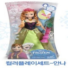 마텔 마텔-겨울왕국 컬러플레이세트 안나 마론인형, 1개
