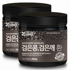 조은약초 프리미엄 검은콩 검은깨 환 250g, 2개