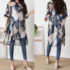 쉬폰롱블라우스