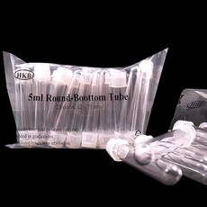 [바이오피스] 멸균된 폴리스티렌 재질 시험관 5ml, 1팩