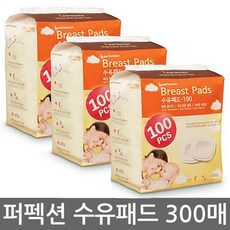 퍼펙션 모유 수유패드 100매*3개 (300매), 3개, 100매