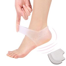 말랑말랑 실리콘 발뒤꿈치 패드 보호대 실리콘 풋패드 스킨색 1set, 본상품선택