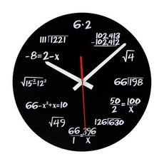 수학 벽시계(벽꽂이핀 증정)/수학공식 벽시계 수험생선물 수능선물