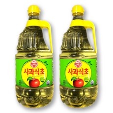 예이니식품 오뚜기 사과식초 2개(1.8Lx2개) 양조레몬현미, 1.8L, 2개