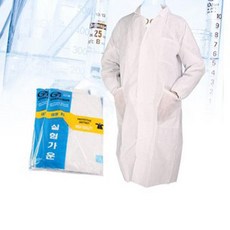 케이엠 일회용 부직포 실험실 가운(10PC)