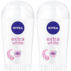 니베아 데오드란트 엑스트라 화이트 스틱타입, 40ml, 2개