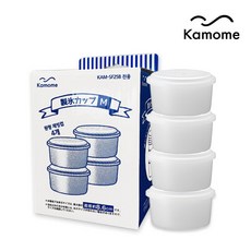 카모메 눈꽃빙수기 전용 원형제빙컵 KAM-C25M, 4개입