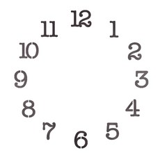 스텐실시계도안