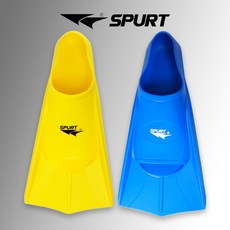 스퍼트 숏핀/트레이닝/닭발/훈련 강습용 오리발, 옐로우