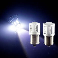 삼항LED 12V-24V 자동차량 3W 하이파워 LED램프, 24V용 화이트 더블타입, 1개