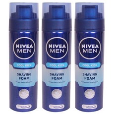 니베아 쿨킥 쉐이빙 폼, 3개, 200ml
