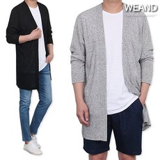 남자린넨롱가디건
