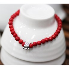 경면주사 거북이 합장주 5mm - 염주팔찌/경면주사팔찌