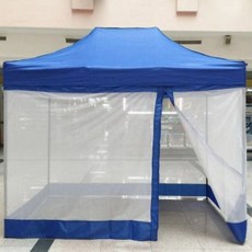 Lenwave 3mX2m 4면 천막전용 모기장(기둥 지붕 미포함) 총10m 캐노피모기장 방충, 10m모기장바람막이-레드