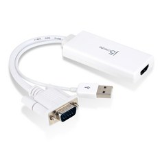 이지넷유비쿼터스 VGA + 오디오 to HDMI 컨버터 1080p NEXT JDA214