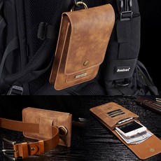 UNIQBLE 갤럭시노트9 다용도 벨트형 카드포켓 통가죽 파우치 휴대폰 케이스