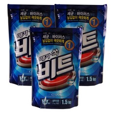 비트 분말 세탁세제 일반용, 1.5kg, 3개
