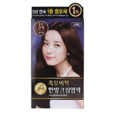 리엔 흑모비책 한방 크림염색약, 짙은갈색, 2개
