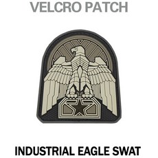 MIL-SPEC MONKEY 밀스펙몽키 벨크로 패치 M0150 Industrial Eagle PVC, M0150 [SWAT], 1개