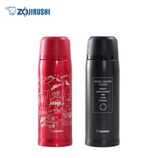 조지루시 두배강화코팅 보온보냉병 SJ-JS08 (800ml), 레드(RA), 1개